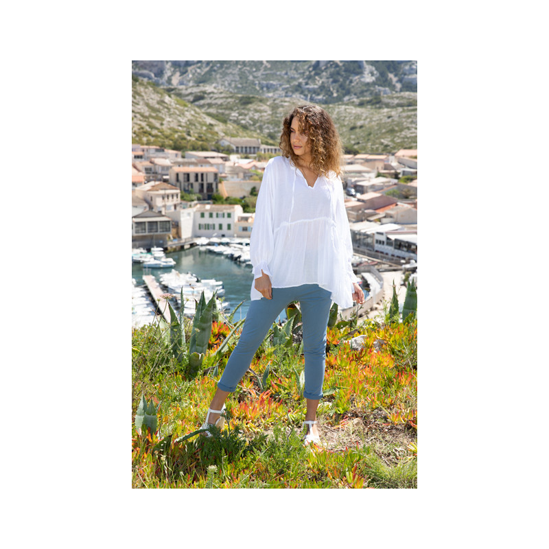 BLOUSE VOILE DE COTON