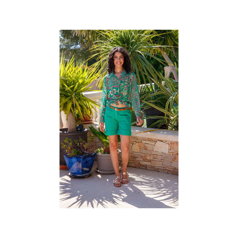 CHEMISE NŒUD IMPRIMEE